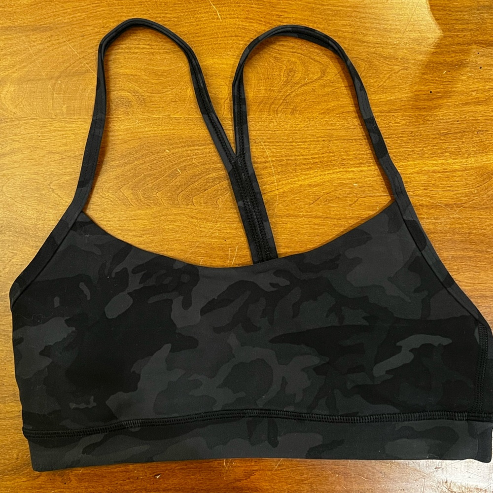lululemon camo flow y bra